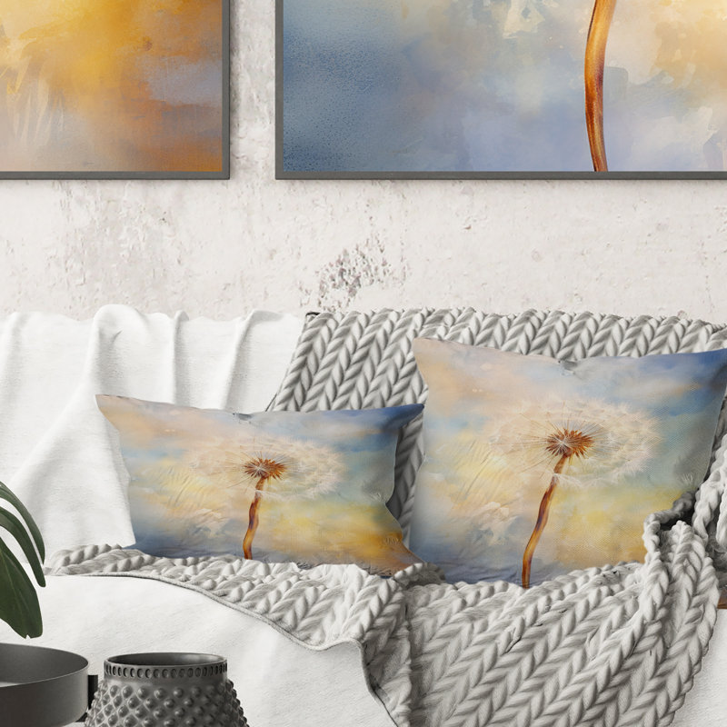Coussin White Dandelion