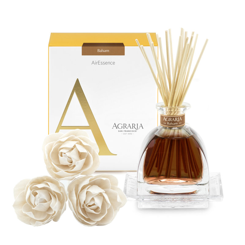 Balsam Bliss 7.4 oz Home Fragrance Diffuser with Sola Flowers