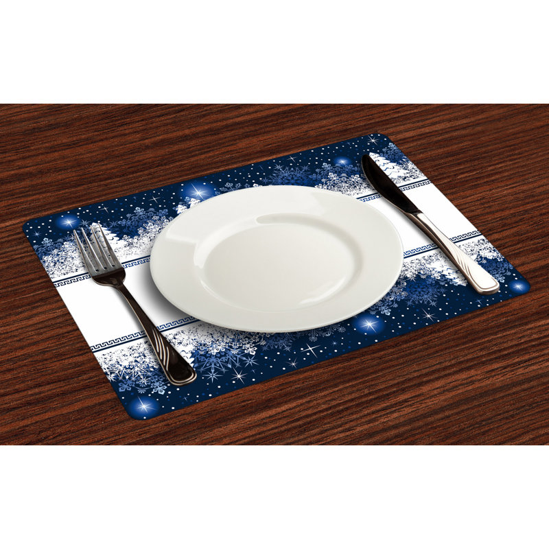 Antionette Christmas Yule Winter Border Placemat