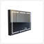 Armoire de salle de bain 53 pouces noir mat avec miroir et lumière DEL-129202628