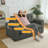 150cm Compressed Foam Sofa Couch Dark Gray