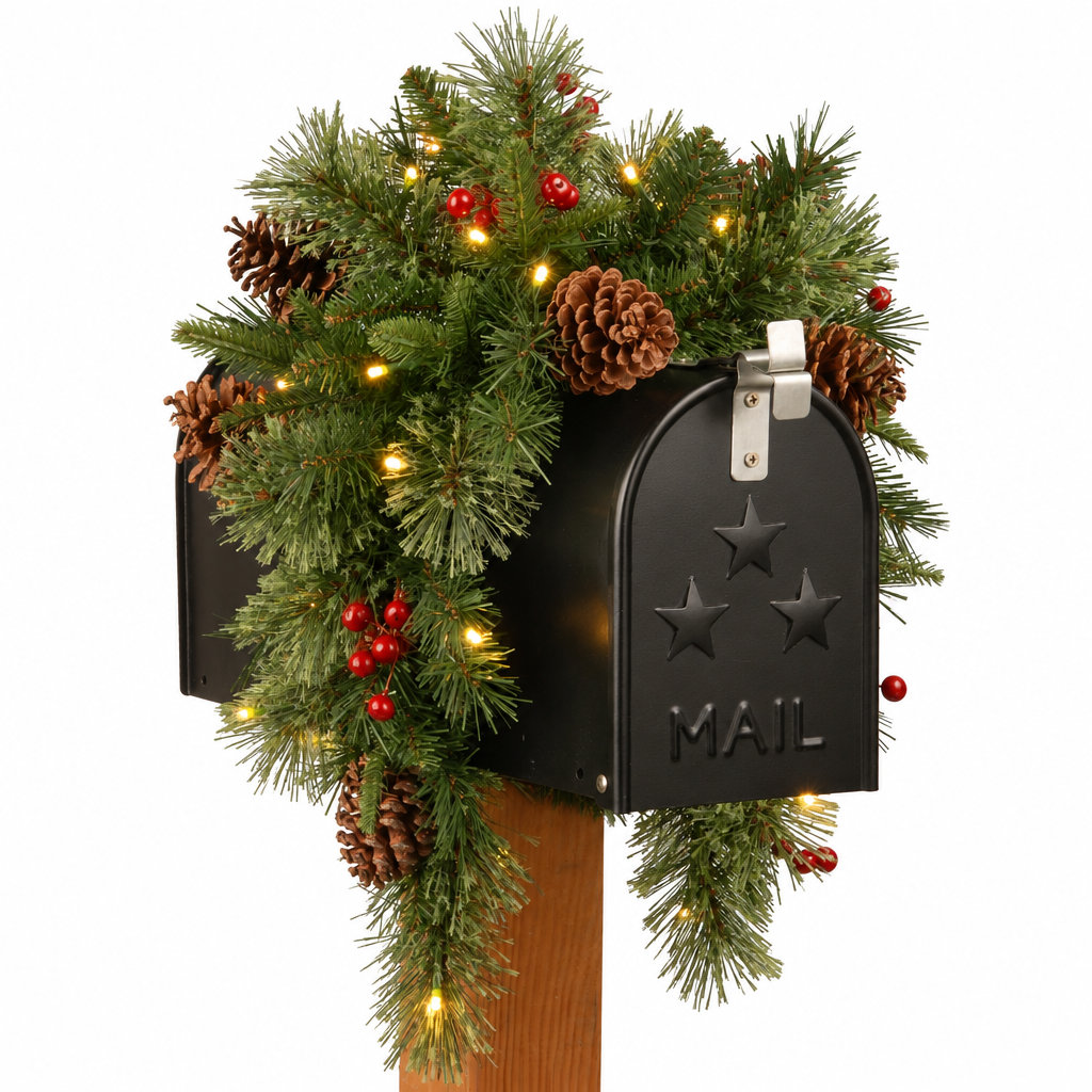 36" Pre-Lit Berry Christmas Swag