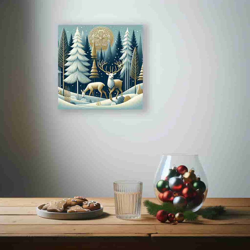 Moonlit Majesty - impression sur toile tendue, H 20 po x l 20 po x P 1,5 po