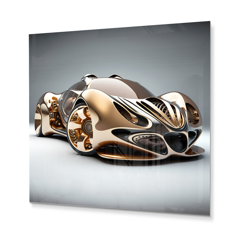 Décoration murale futuriste Bugatti, H 36 po x l 36 po x P 1 po