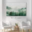 Paysage de forêt boisée «Verdant Peaks Misty Mountains And Evergreen» sur-99141594-99141590