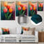 «Orange Orange Vibrant Bloom Tulips II», impression d'art mural-2016512145-2016512147