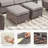 7-Piece Patio Furniture Set, All-Weather Outdoor Seating Set With Swivel Glider Chairs & Ottomans-1426142227