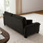 Canapé moderne plissé en chenille 3 places 94 po avec support à ressorts durable et coussins en mousse épais-202003098