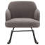 Chaise berçante rembourrée Valera