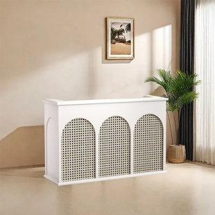 Small Writing Desk or Front Desk with Lockable Drawer, No Assembly Required, Sturdy and Durable