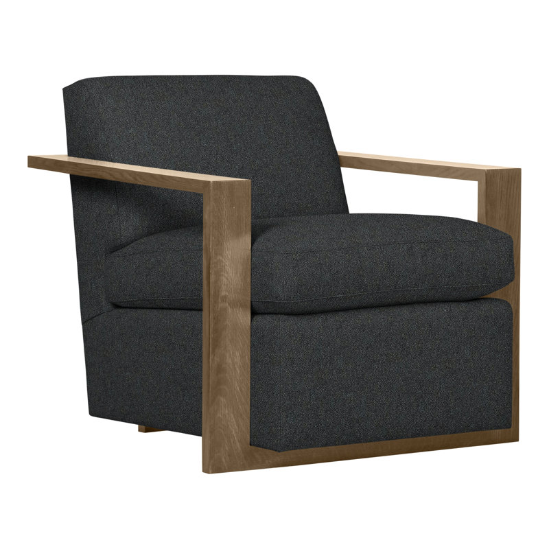 Thom Filicia Home 32" Wide Upholstered Armchair, Hampton, Ian Lagoon