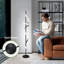 Lampe sur pied moderne en spirale à DEL avec télécommande, lampe sur pied à intensité variable de 48 W pour le salon et la chambre à coucher, éclairage à 360 °, hauteur réglable, lampe haute écoénergétique
