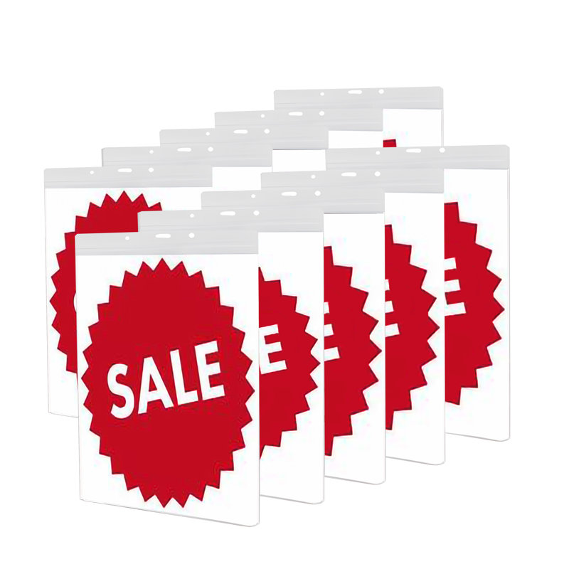 10PK Sacs transparents et imperméables Format lettre A4 scellable Transparent PVC Support étanche pour carte de crédit de carte de crédit