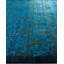 Tapis bleu nouvel âge 9 pi 10 po x 8 pi 1 po Corina