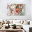 Ensemble de 3 pièces bouquet de rosé sur toile-1721302096