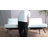 Futon Sofa Bed, Faux Leather Futon Couch, Modern Convertible Folding Sofa Bed Couch with Chrome Legs, Reclining Mini Couch-2110268862