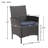 Leonard 4 - Person Patio Dining Set with Round Table , Cushions Included