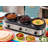 Culinary Chef 3 x 2.5 Qt. Triple Slow Cooker, Individual Temperature Controls, Tempered Glass Lids, Stainless Steel