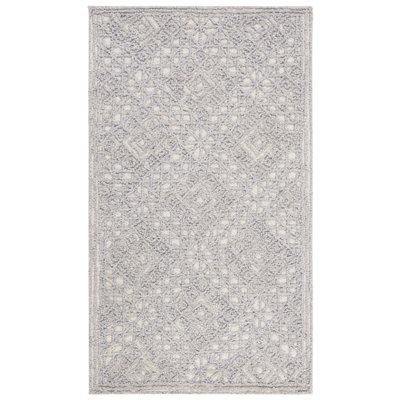 Saranac Trace Hand Tufted Wool Geometric Rug