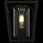 Modern 1-Light Outdoor Black Post Light Pier Mount Lantern Head