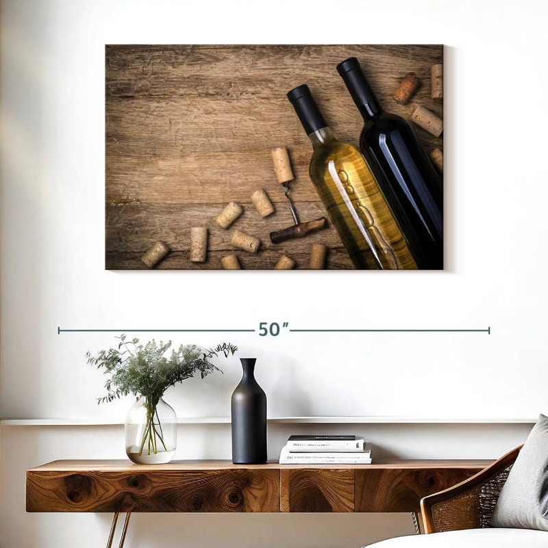 Yarlin Red And White Wine, 26" H x 39" W