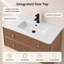 Wall Mounted Single Double Single Vanity Bathroom Vanity With Resin Top