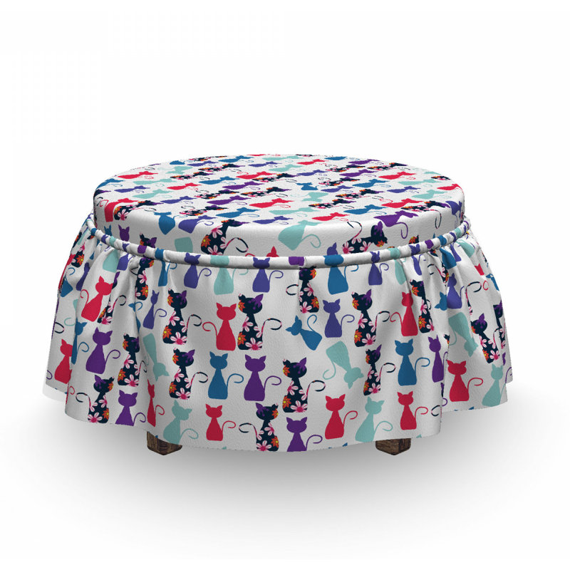 Housse pour repose-pieds baby chats