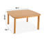 Table de salle à manger d'extérieur carrée en eucalyptus de 55 po Rachel 