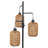 Rattan Tree Floor Lamp With 3 Bulbs Included