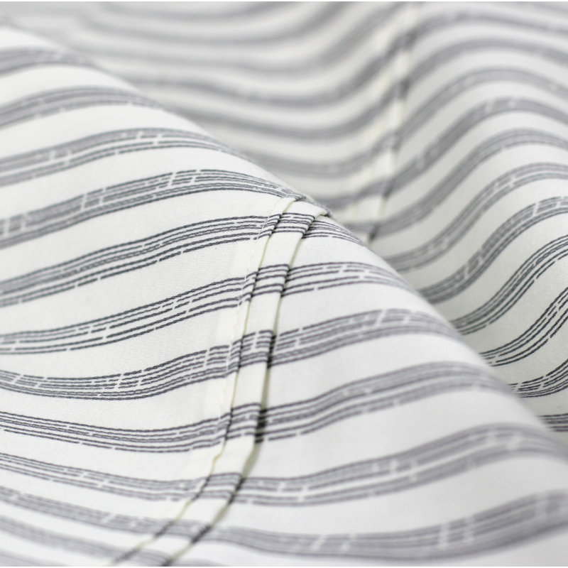 Cobbett Striped Sheet Set, Gray, Queen