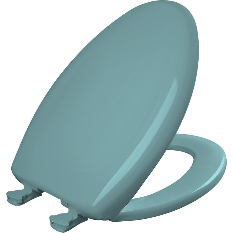 Elongated Toilet Seat and Lid, Classic Turquoise