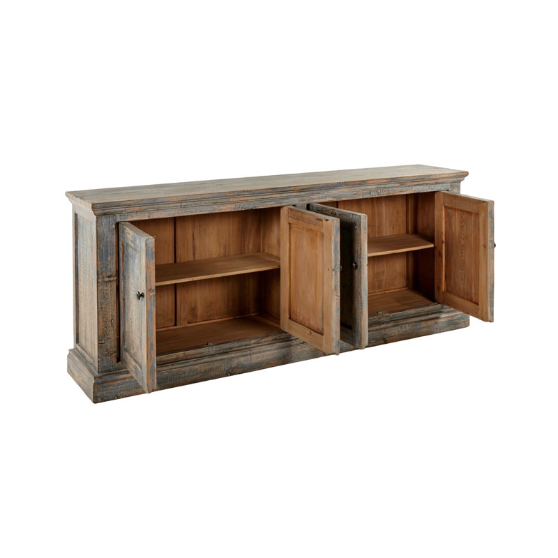Armoire à 4 portes de 35 po Koski, Bleu