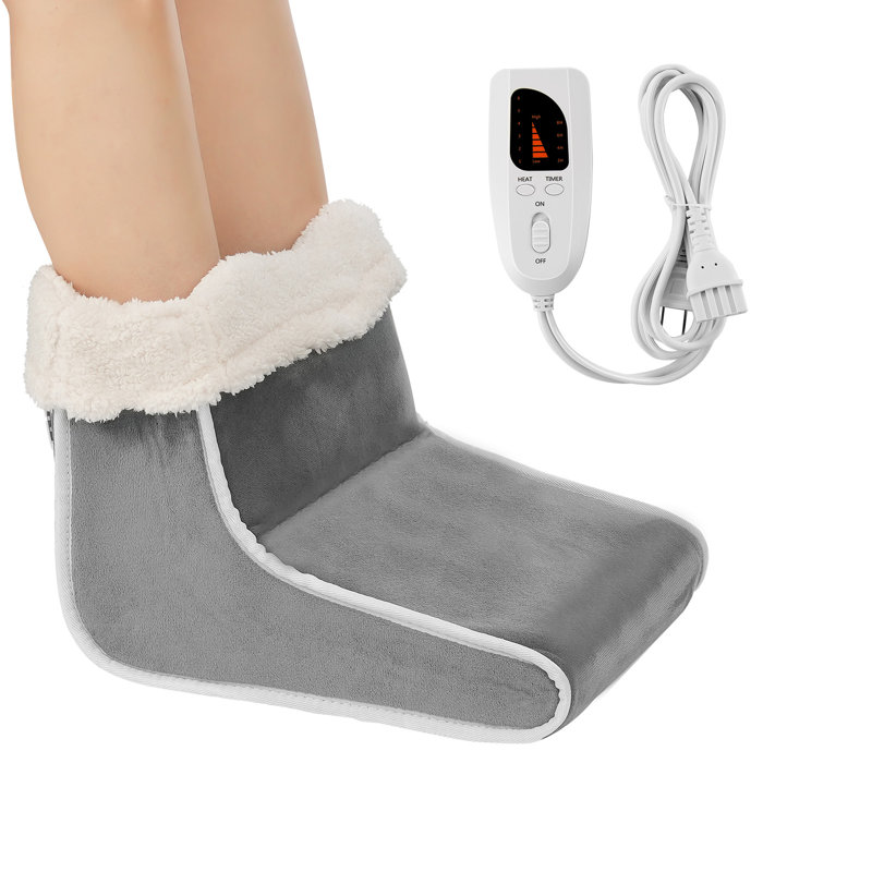 Chauffe-pieds électrique à 6 niveaux avec chauffe-pieds et minuterie intelligente