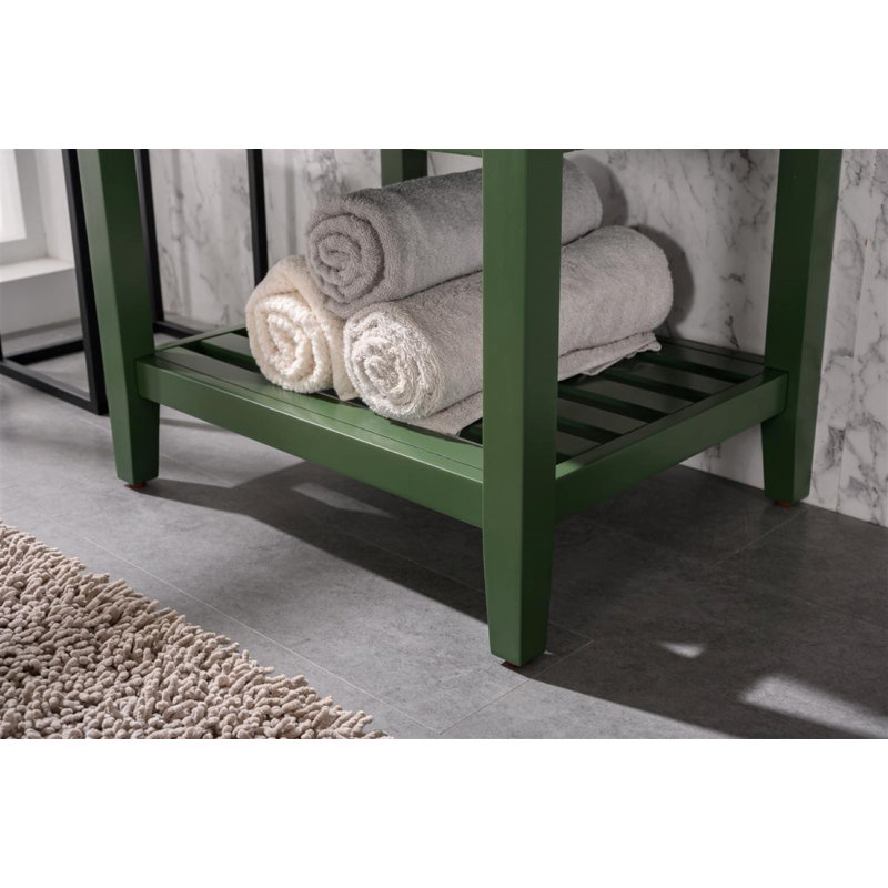 Ensemble de meuble-lavabo simple 24 po Maloy, Vert Vogue
