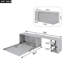 Grand lit escamotable avec bureau rotatif-725521226