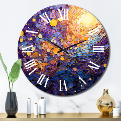 Clun - Abstract Collages Wall Clock