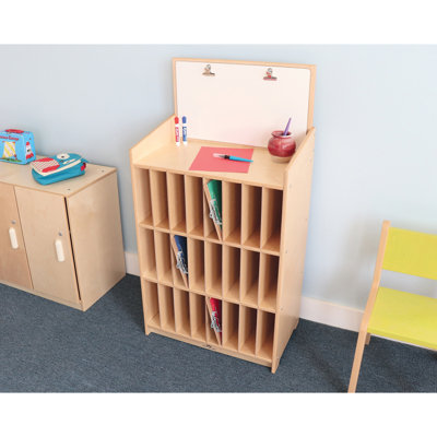24 Compartment Manufactured Wood Cubby