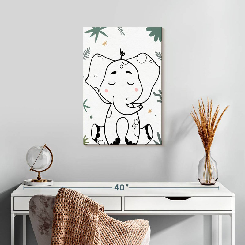 Bébé éléphant Ashelle, H 24 po x l 16 po