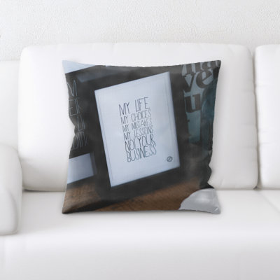 Gould My Business Throw Pillow