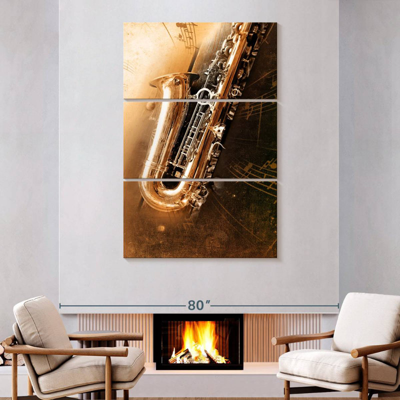 Abarca Saxophone Symphony, 74" H x 48" W