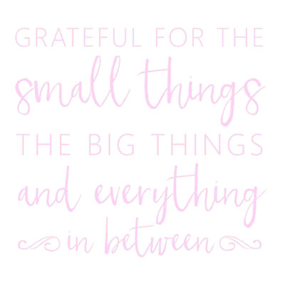 " Small Big Everything Pink "