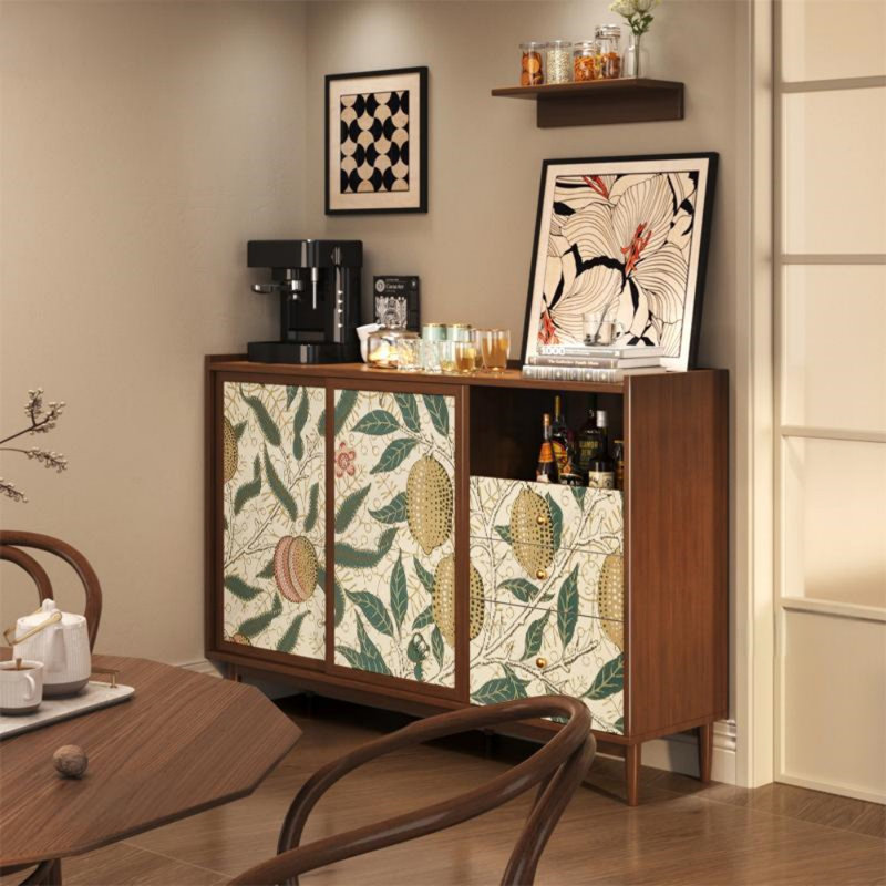 Large-Capacity Retro Sideboard