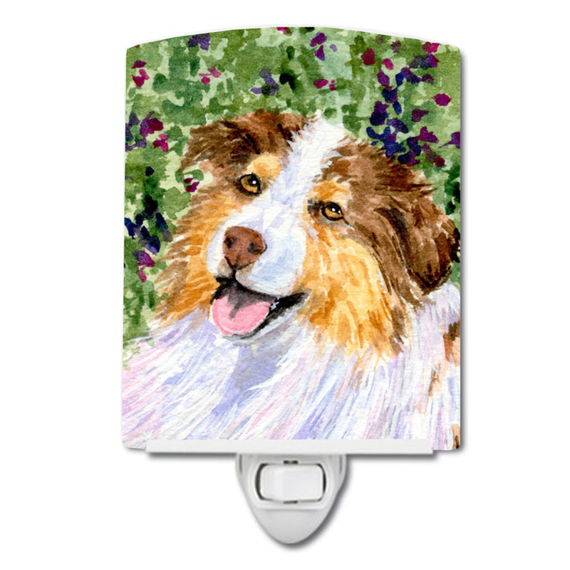 Australian Shepherd Ceramic Night Light