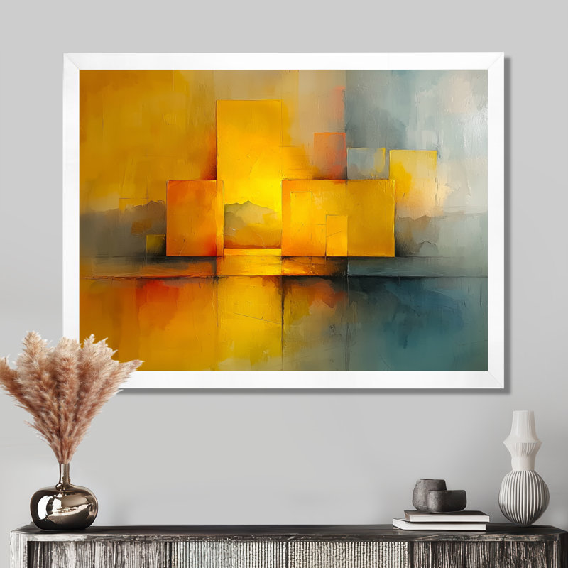 Wendland - Abstract Wall Art, Reproduction encadrée d'une seule photo, H 12 po x l 20 po, Blanc