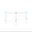 Table basse ovale en verre de style moderne avec table basse et pieds en acier inoxydable