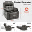 86.8cm Wide Lift Assist Standard Recliner