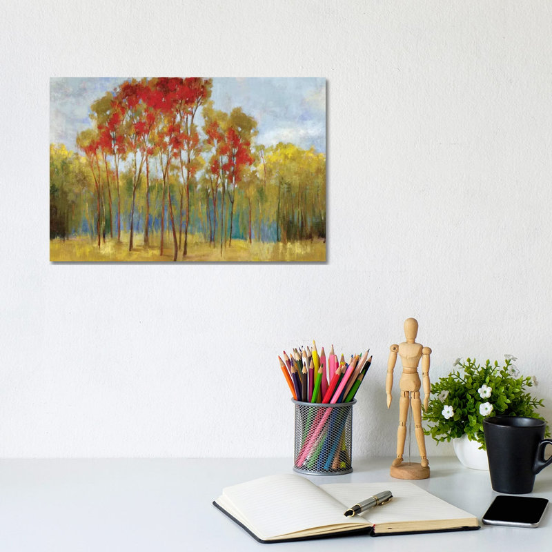 Touches Of Red by PI Studio - Gallery-Wrapped Canvas Giclée on Canvas, No Frame, 20.32 cm H x 30.48 cm W