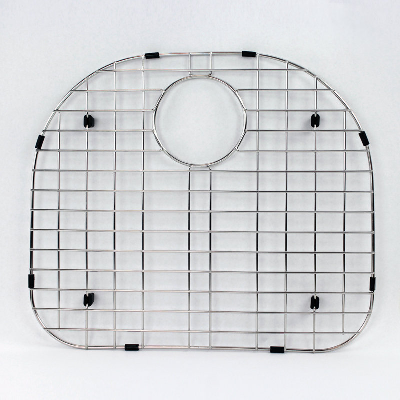 Premium Stainless Steel Sink Grid with Rear Drain