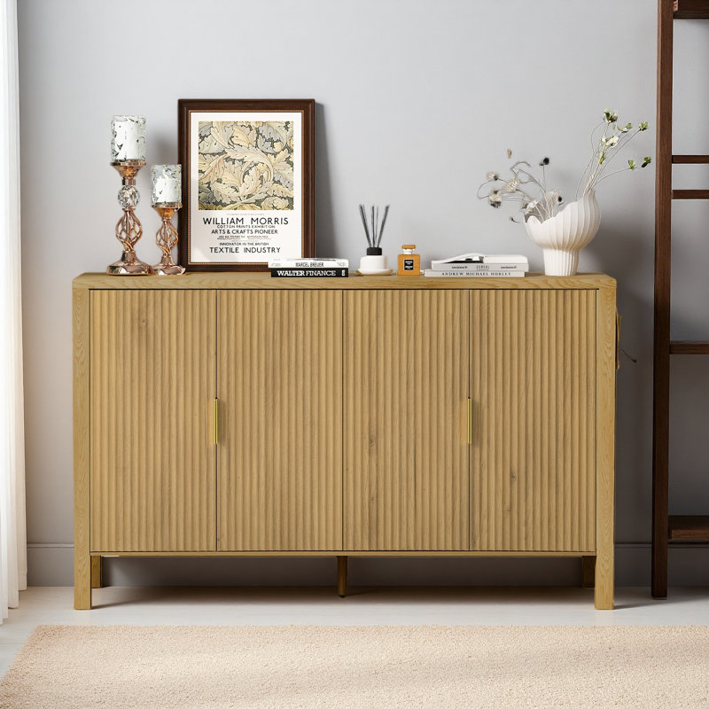 Armoire de rangement 57,5 po Modern Modern, Naturel