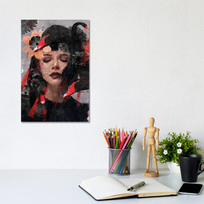 Red - Swan I by Danilo De Alexandria - Wrapped Canvas Painting